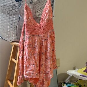 Rue21 Coral Floral Romper